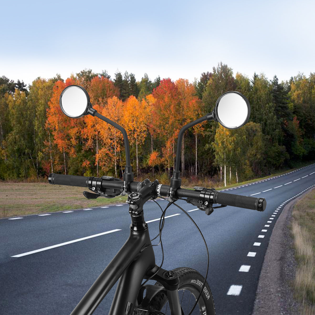 Specchietto retrovisore pieghevole per bicicletta con tubo lungo specchio  convesso grandangolare regolabile a 360 gradi per specchietto manubrio per  moto